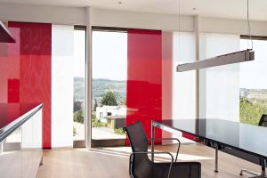 MHZ   vertical blinds  NERA RED