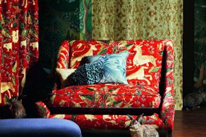 Zoffany  Arden Fabrics    Arden - Red  Saffron Walden - Gold