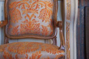 FORTUNY   Colourismo 2012  Barberini in burnt apricot & silvery gold