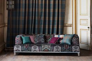 Mulberry  Bohemian Romance  VELVET ORIENTAL CARPET